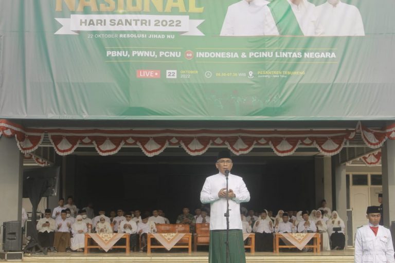 Dipimpin Langsung Gus Yahya, PBNU Gelar Upacara HSN 2022 Di Tebuireng
