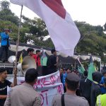 Foto : Suasana Demo Aliansi Cipayung Di Depan Pendopo Jombang