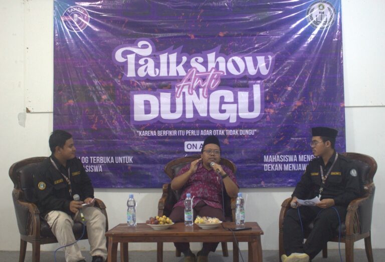 Beri Ruang Aspirasi Mahasiswa, DPM FAI UNHASY Gelar Talk Show Anti Dungu