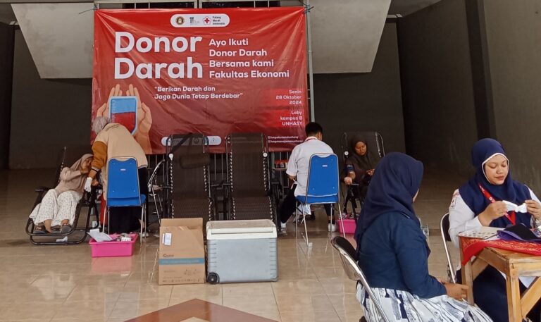 Menuju Milad Ke-11, BEM FE UNHASY Gelar Donor Darah